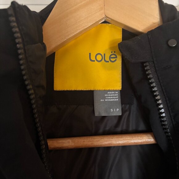 Lole - Winter Down Jacket Removable Faux Fur Collar - Small- Black - Picture 4 of 5